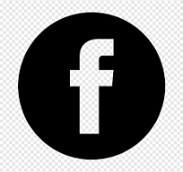 Black and White Round Facebook Logo